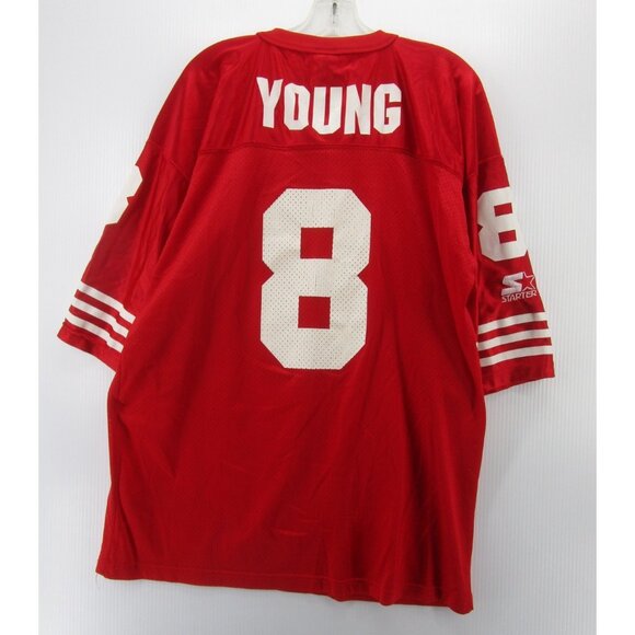 VINTAGE Steve Young San Francisco 49ers Jersey XL Starter USA 90s 52 - Picture 7 of 12